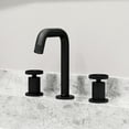 thumbnail image 3 of VIGO Cass 7.5 inch H Three Hole Two Handle centerset Widespread Adjustable Bathroom Faucet in Matte Black - Bathroom Sink Faucet VG01301MB, 3 of 7