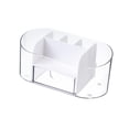 thumbnail image 1 of Organizador de maquillaje y joyas con cajón transparente, multifuncional, mini organizador de escritorio. Blanco, 1 of 9