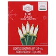 thumbnail image 6 of Indoor/Outdoor 100-Count Incandescent Mini Christmas String Lights, Clear, Green Wire, 19.5', by Holiday Time, 6 of 7