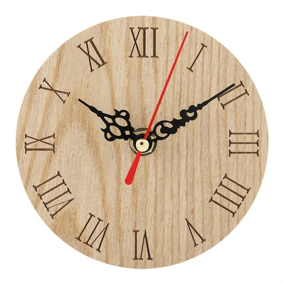 LYUMO Wall Clock, Wall Clock Decor,Classic Wooden  Analog Display Decor Garden Hallway Outdoor Hanging Wall Clock