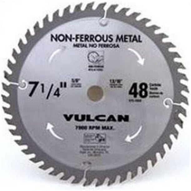 Vulcan Thin Kerf Circular Saw Blade, 71/4 In Dia, 48 Teeth, 5/8 In