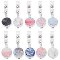 Iycorish Durable Badge Reels, Multicolor, 10 Count