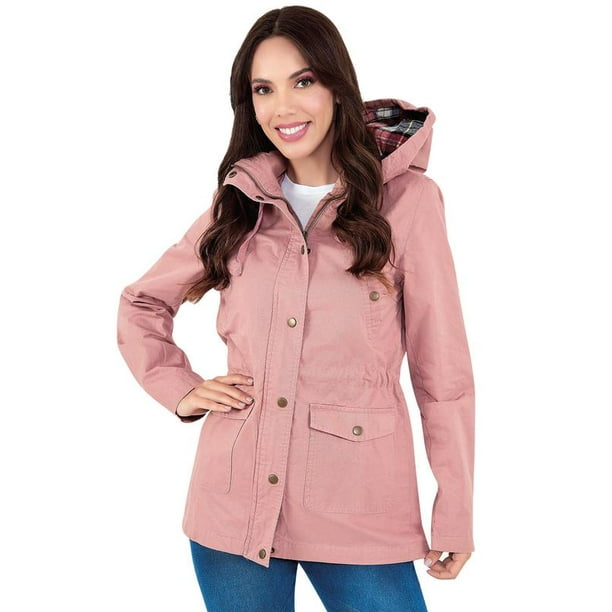 Chamarra Forrada Con Rosa Pastel para Mujer Devendi Denim Co. 242-43