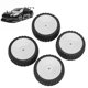 thumbnail image 4 of RC Tires, RC Car Tires Plastic Rubber Concave Convex Texture 4 PCS Wear Resistant For Remote Control Car For 1/10 Flat Sports Car ANGGREK Otros, 4 of 8