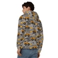 thumbnail image 4 of Kdxio Retro Excavator Print Men Hoodies Casual Hoodies for Men with Zip Pockets Full Zip Long Sleeve Sweatshirt Sports Hooded Jacket-Medium, 4 of 5