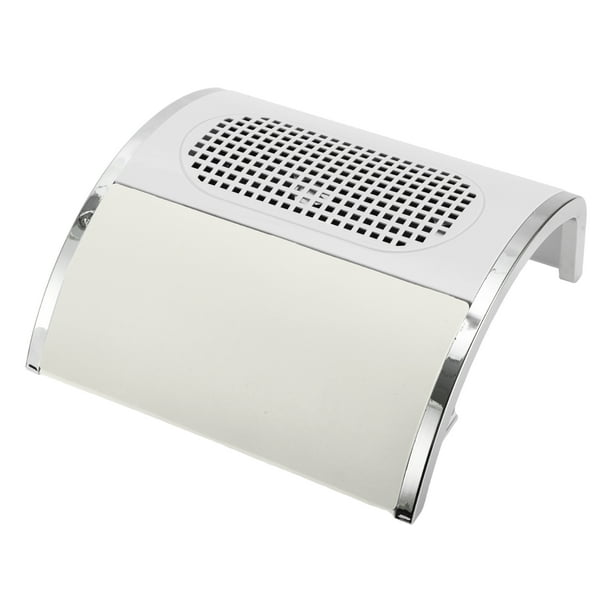 Colector de polvo para uñas Unique Bargains 80W, aspiradora de polvo para uñas, bajo nivel de ruido, con 2 bolsas de polvo, 1 pieza - Blanco