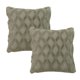 thumbnail image 1 of Lojalitet Juego de 2 fundas de almohada decorativas de felpa suave, funda de cojín cuadrada de estilo lujoso de 45x45cm, 1 of 6