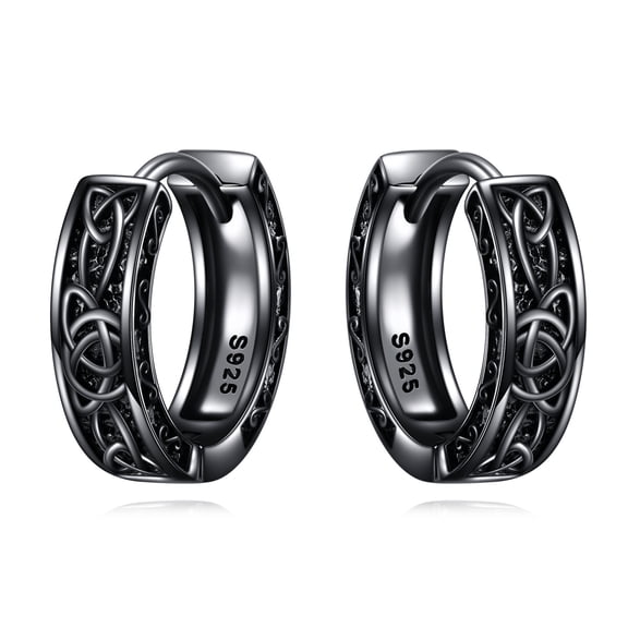 925 Sterling Silver Celtic Knot Earrings For Men Women