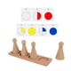 thumbnail image 2 of Equivalencia de materiales matemáticos Montessori, manipuladores matemáticos con muñecas Peg, clasificación de formas para mayores de 6 años, aula de, 2 of 9