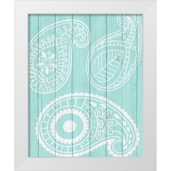 Robinson, Tamara 12x14 White Modern Wood Framed Museum Art Print Titled - Paisley I