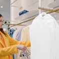 thumbnail image 2 of OULII 1Pack Waterproof Peva Garment Rack Cover for Home Closet Use, 2 of 7