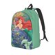thumbnail image 4 of Custom 3D Print Little Mermaid Ariel Canvas Backpack for Girls Boys College School Travel Bags Bookbag Fits 15 Inch Laptop, 4 of 5