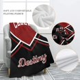 thumbnail image 5 of Cheerleader Cheer Print Personalized Blanket with Name Soft Fleece Throw Blankets for Women Men Birthday Wedding Gift 60X80 inch, 5 of 5