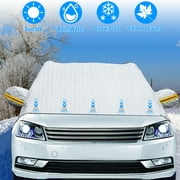 iMounTEK Car Windshield Snow Ice Cover Windproof Magnetic Car Windscreen Cover Frost Ice Protection Used for Snow Protection Rain Sun Fits Most Cars Trucks Vans Suvs