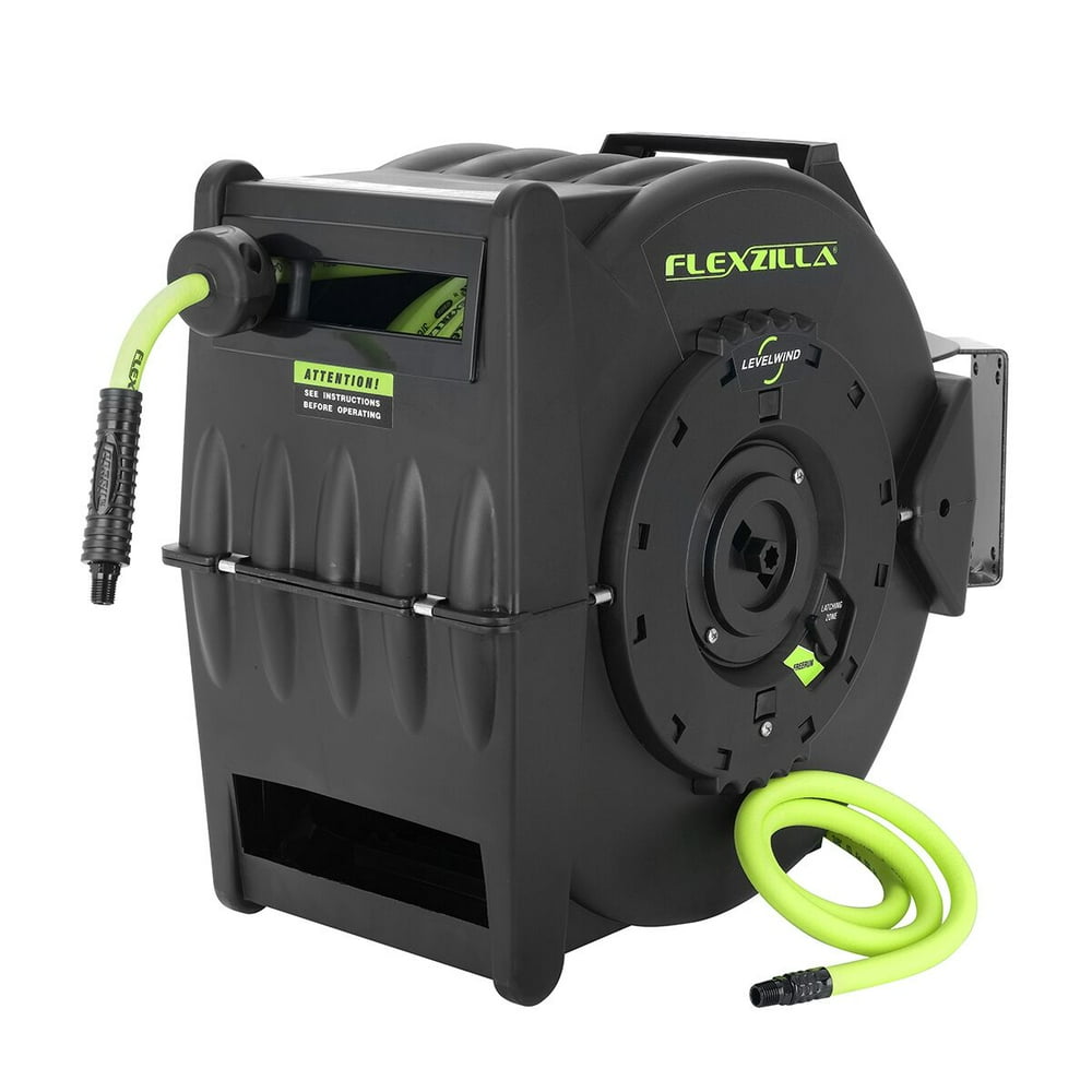 Flexzilla® Pro Retractable Air Hose Reel with Levelwind™ Technology, 3/