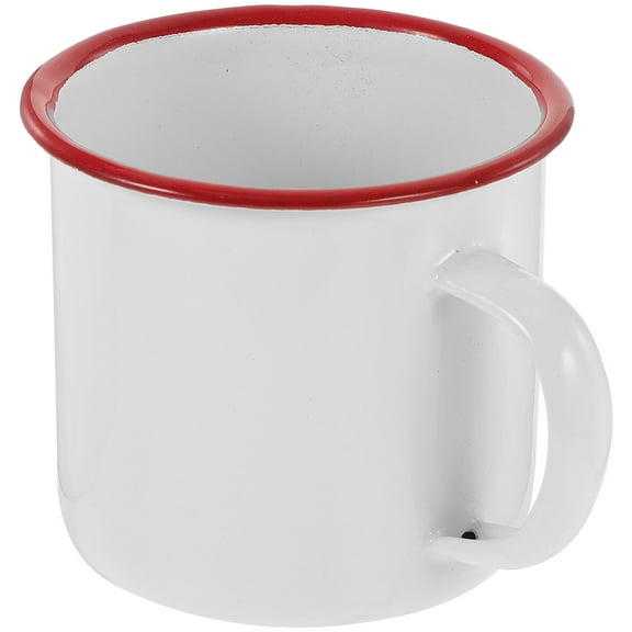 CIMAXIC Enamel Coffee Mug Enamel Tea Mug Suitable for Cold or Hot Drinks General Users Office 1Pcs