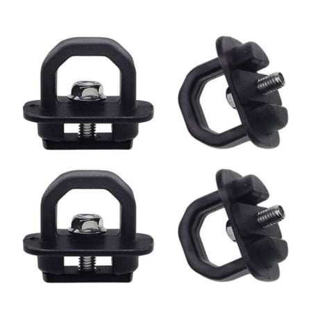 4pcs Aluminum Truck Bed Cargo Tie Down Anchors Hooks for Pickup Secure Fixing