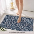 thumbnail image 6 of Dandelion Doormat Outdoor Entrance 24"x36", Navy Blue Flowers Modern Minimalist Spring Absorb Moisture Dirt Door Mats, Non-Slip Rubber Backing Floor Mats Indoor, Low-Profile Front Door Rugs, 6 of 9