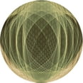 thumbnail image 1 of Ahgly Company Machine Washable Indoor Round Transitional Brass Green Area Rugs, 5' Round, 1 of 7