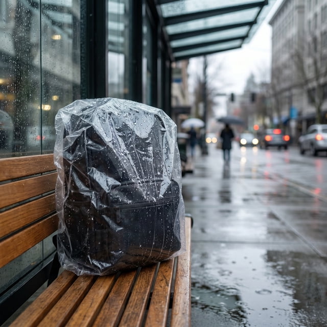 unbranded Protector Portátil De Contra Lluvia Con Material Pe Duradero Y Ajustable