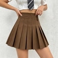 thumbnail image 6 of Girl’s Pleated Skirt with Built in Shorts, Fashion High Waist Mini Skorts, School Uniform Performance Mini Skirts,9-10 Years, 6 of 7