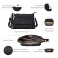 thumbnail image 3 of Bolso Baggallini Original para uso diario con cartera RFID, diseño de guepardo negro, 3 of 6