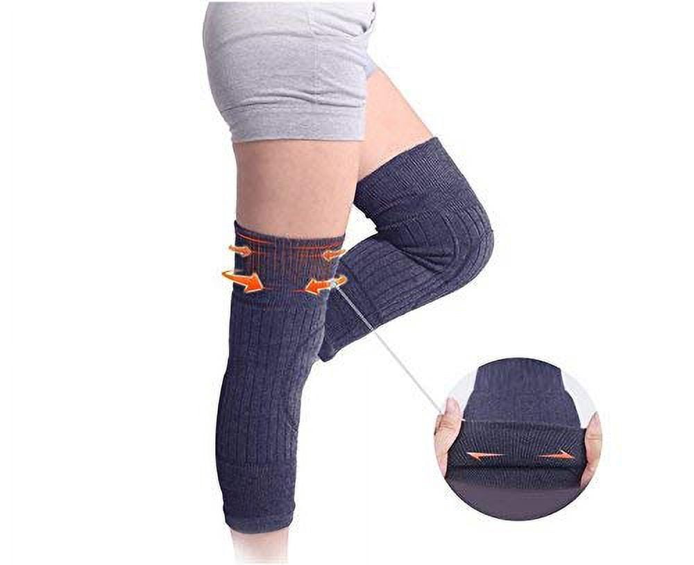 Rodilleras Térmicas Largas Para Hombre Y Mujer – Felpa Gruesa, Elástica, Tallas L Y XXL, Ideales Para Invierno Y Deporte