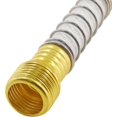 thumbnail image 4 of HUGFEGWE 3 Pcs Garden Hose Extension Adapter Hose Kink Protector with Coil Spring, Solid Brass Faucet Hoses Coupling Adapter Extension with Comfortable Rubberized Grip (Black Cap) CJB91-55547, 4 of 7