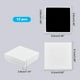 thumbnail image 2 of Caja de joyería cuadrada de cartón blanco leche (12 unidades) para colgantes, collares y pulseras. Incluye relleno de esponja., 2 of 7