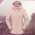 thumbnail image 4 of IMENGL Manteau d'Alpinisme Extérieur Ajusté à Capuche Uni avec Poches, Rose m, Taille M-5TG, 4 of 8