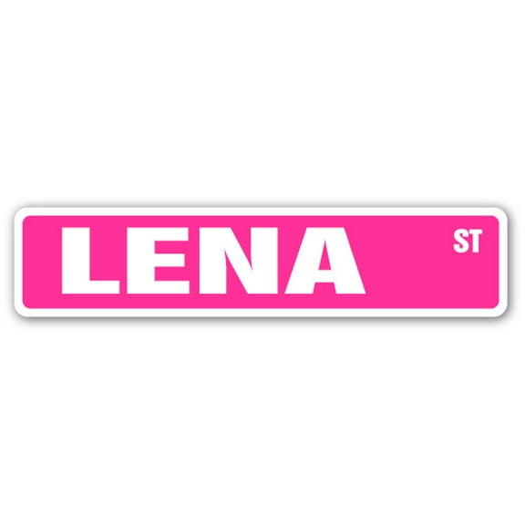 SignMission SS-LENA 4 x 18 in. Childrens Name Room Street Sign - Lena