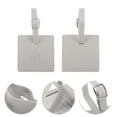 thumbnail image 3 of Unique Bargains 1 Pc Square Luggage Tag for Travelling Gray Polyurethane, 3 of 5