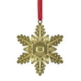 thumbnail image 3 of Northlight Brass-Plated Snowflake Christmas Ornament with European Crystals - 3.5" - White, 3 of 4