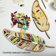 thumbnail image 3 of Kit De Decoración De Hojas De Mosaico DIY, Juguetes Innovadores Para Aliviar El Estrés, Artesanía Hecha A Mano Para El Hogar, Fácil De Usar, 3 of 7