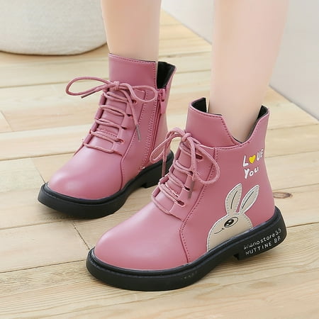 

Yohome Toddler Infant Kids Baby Girls Princess Cartoon Casual Shoes Leather Boots