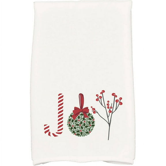 Holiday Essence Oh Joy! Word Print Kitchen Towel
