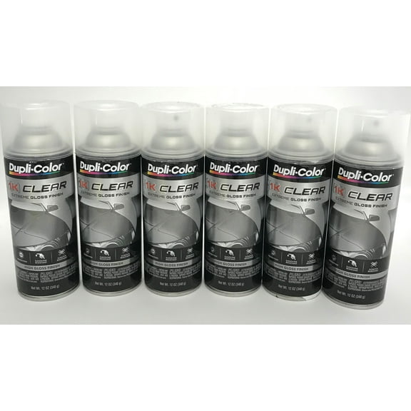 Duplicolor 1KCG-6PACK Clear Coat High Gloss Finish - 12 oz Aerosol Can