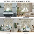 thumbnail image 3 of Farmhouse Daisy Swag Curtains for Kitchen/Bedroom/Living Room, Spring Vintage Country Flower Plant Scalloped Curtains 63 Inch Long, Window Swag Topper Curtains Valances 2 Panels Set 36"x63", 3 of 8
