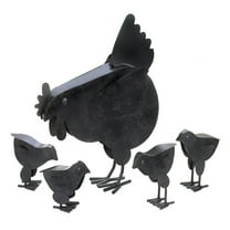 Zingz & Thingz Hen with Chicks Sculpture 11.25x3.75x14.5"