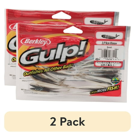 (2 pack) Berkley Gulp! Minnow Soft Bait