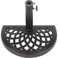 thumbnail image 2 of Trademark Innovations Cast Iron Half Umbrella Base - 17.7 Inch Diameter by  Brown, 2 of 2