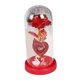 thumbnail image 3 of Decoración del día de San Valentín BLESIY Lámpara de mesa eterna Rosa artificial en cúpula de vidrio base roja, 3 of 8