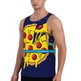 thumbnail image 2 of Cauagu PLANETA EN FORMA DE PIZZA Print Men's Sleeveless Muscle Shirts,Tank Tops Quick Dry Workout Tank Top Gym Muscle Tee Fitness Bodybuilding T Shirt for Men-Medium, 2 of 7