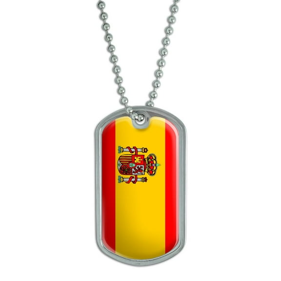Spain Flag Dog Tag