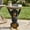 Black+Yellow, variant on 16.93" H Outdoor Side Table with Brown Woven Rope,Fan-Base,Resistant to Moisture,Scratches,Suitable for Patio,Balcony,Living Room,Garden,Brown+Gray