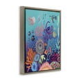 thumbnail image 4 of Stupell Industries Magical Underwater Reef Nautical & Beach Painting Brown Floater Framed Canvas Art Print Wall Art, 25 x 31, 4 of 10