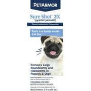 PetArmor Sure Shot 2X Liquid De-Wormer for Puppies and Dogs up to 120 Pounds 2 oz