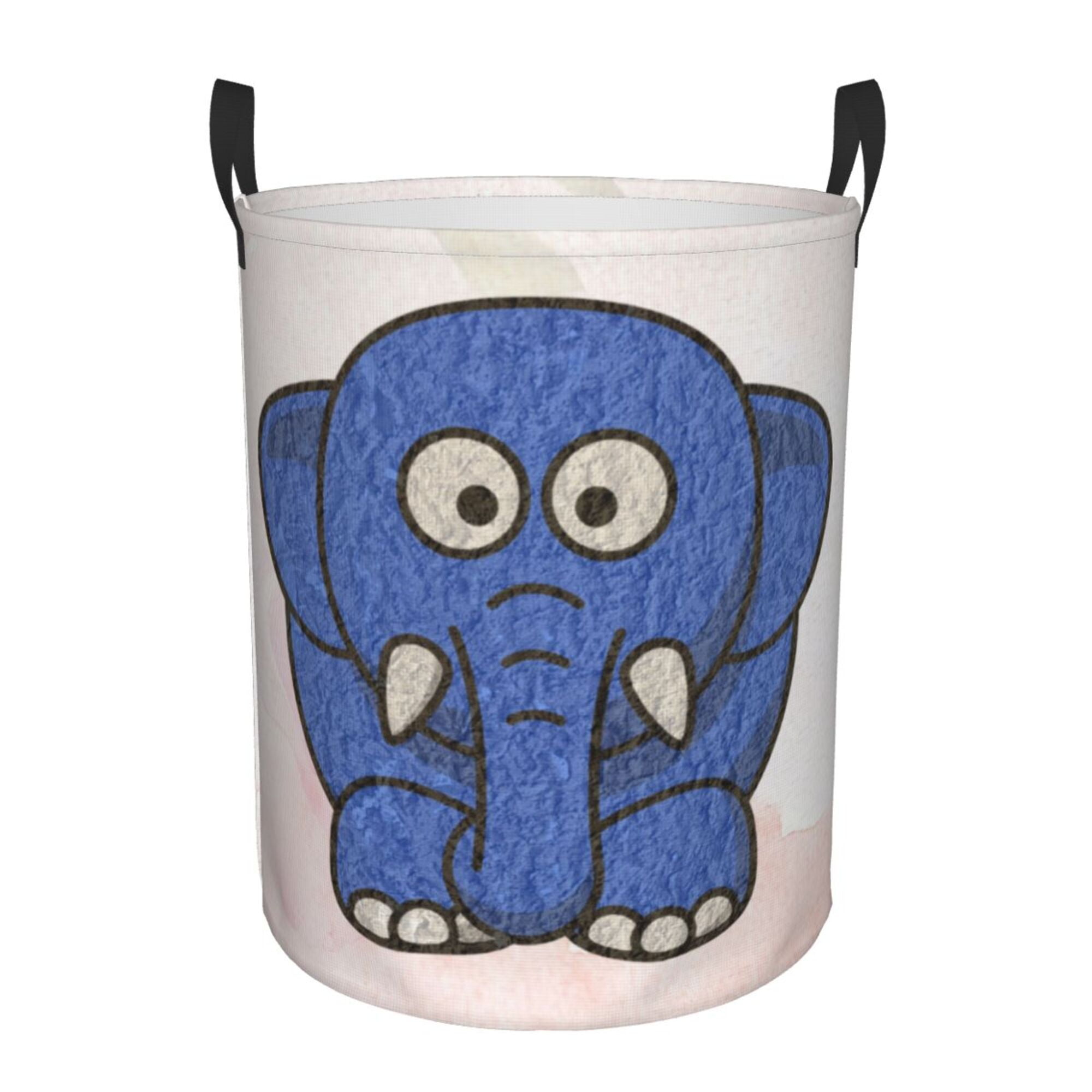 Elephant Animal Cartoon Elephants Laundry Basket Organizer Collapsible