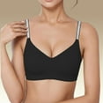 thumbnail image 2 of Brasier Mujer Tela de Mantequilla Bralette Cómodo sin Costuras para Push up, sin Relleno, sin Aros, Ligeramente Forrado, para Uso Diario Grande, 2 of 4