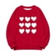 thumbnail image 5 of TaTaai Valentine's Day Oversized Sweatshirt, Christmas Holiday Pullover, Fleece Lined Long Sleeve Top for Youth, Cozy Photoshoot Casual Wear Gift, 5 of 8